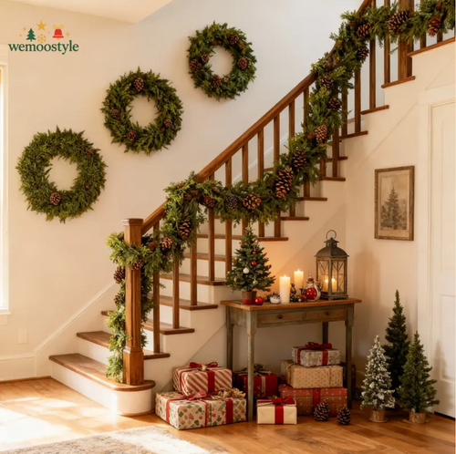 🎄Christmas Sale - GREAT Price 🎁 Realistic Christmas Cedar Garland for Holiday Decor