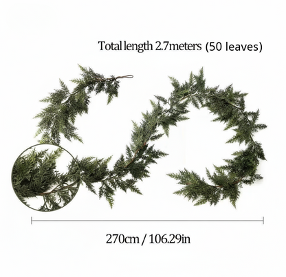 🎄Christmas Sale - GREAT Price 🎁 Realistic Christmas Cedar Garland for Holiday Decor