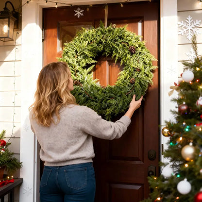 🎄Christmas Sale - GREAT Price 🎁 Realistic Christmas Cedar Garland for Holiday Decor