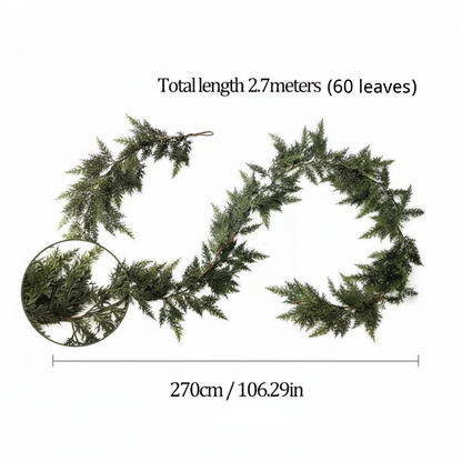 🎄Christmas Sale - GREAT Price 🎁 Realistic Christmas Cedar Garland for Holiday Decor