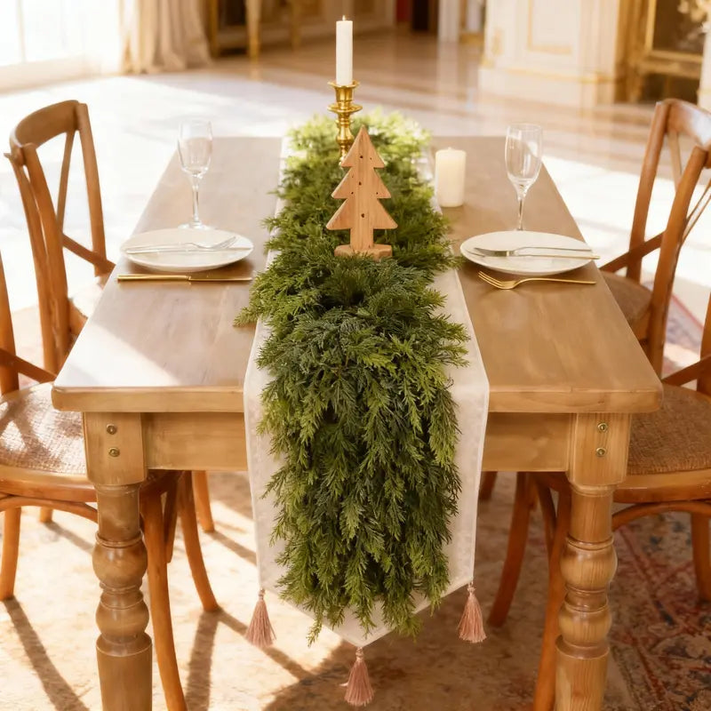 🎄Christmas Sale - GREAT Price 🎁 Realistic Christmas Cedar Garland for Holiday Decor