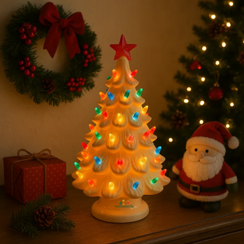 Ceramic Light-Up Christmas Tree