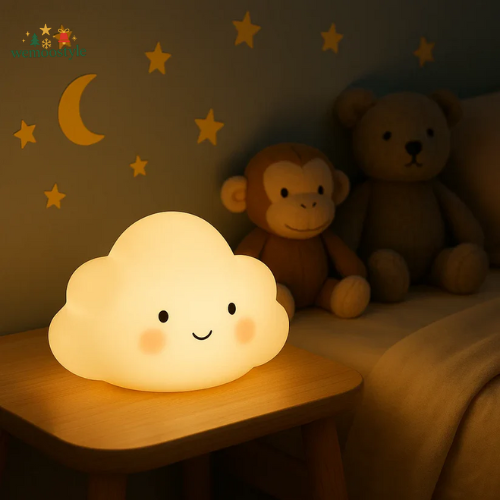 The Adorable Smiling Cloud LED Night Light
