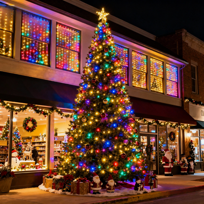 90s Retro Christmas Curtain Lights💡